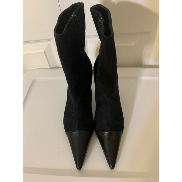 Classique Women’s Sz 9M Black Boots‎ 4in Heels - Picture 4 of 11